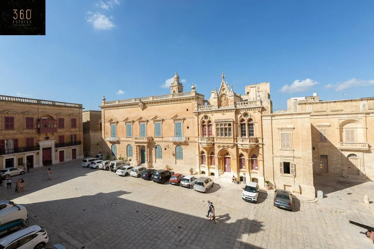 Palazzo 16Th Century Mdina, Opposite St Paul'S Cathedral By 360 Estates Apartment Malta